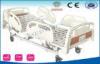 ABS Plastics Side Railing Electric Hospital Beds , Three Functions Patient Bed