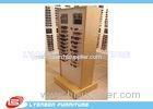 Mall Center MDF Eyeglass Display Stands OEM ODM , Large Retail Display Stands