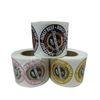 Self Adhesive Paper Print Food Labels Roll White Glossy Round