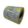 Foil Hot Stamping Self Adhesive Food Labels Roll Custom Printing