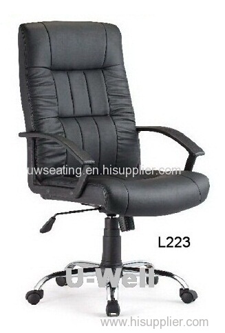 High back Black PU Leather computer swivel revolving office chair wholesaler L232