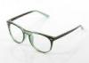 Large Full Rimmed Eyeglass Frames For Girls , Round Green / Orange