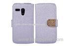 Silk PU Material Card Slots Leather Cell Phone Case for Moto G