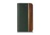 Creative Wood And Leather Folio Phone Case Wooden iPhone 4 Cover with Stand