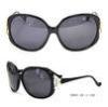 Ladies D-Frame Acetate Sunglasses With Butterfly Pattern Ready Stock