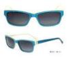 Women's Rectangular Acetate Frame Sunglasses , 3 Color Yellow Blue White
