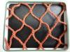 Orange PES Yarn HDPE Sea Fishing Nets 100mm to 700mm For Fish Pond Nets