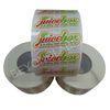 Promotional Juice Bottle Labels , Adhesive Clear PE Beverage Label For Juice Bottle