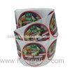 Self Adhesive Food Labels For Hummus Package , Matt Full Color Round Roll Food Labels Printed