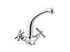 Deck Mount Chrome Kitchen Sink Mixer Taps , contemporary Home faucets