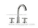 High Round Quarter Turn Basin Mixer Taps 2 handle , Three Hole Bath Taps