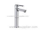 High Brass Deck Mounted Basin Mixer Taps Single Handle Round Water faucet