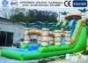 Durable PVC Inflatable Water Slide Pool Water Park Jungle vinyl / tarpaulin