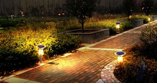 Factory direct antique design cheap garden led solar lawn light