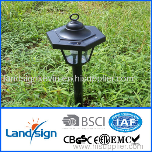 Cixi Landsign plastic solar light series led solar lantern type wholesale led outdoor solar lamps