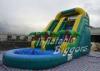 Garden Inflatable Giant Blow Up Water Slides , AU Inflatable Fun Rentals