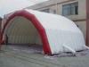 CE White Inflatable party Tent With 3 layers fire retardant 0.55mm PVC