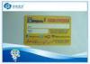 85.5mm x 54mm Business Plastic Card Printing Signature Panel Yellow