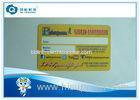 85.5mm x 54mm Business Plastic Card Printing Signature Panel Yellow