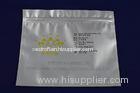 Anti - Static Aluminium Foil Zipper Pouch Packaging / Flat Reclosable Ziplock Bags