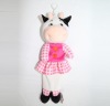 Plush animal cow wear skirts pencil bags