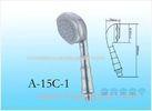 Massaging Plated Chrome Water Saving 3 Function Shower Heads With Handheld Shower head