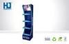 Blue Nivea Cosmetic Display Stand , Face Cream Advertising Floor Cardboard Display Rack