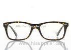 Unisex Polycarbonate Eyeglass Frames For Myopia Glasses , Clear And Black Plastic