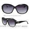 Black Acetate Frame Sunglasses For Men With Cr-39 Lens , Full Rim