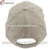 Unstructured Washed Corduroy Embroidered Baseball Caps Putty Low Profile