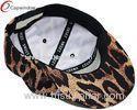 Women Fitted Baseball Hats , Striped Patterns Snapback Cap with 3D Embroidery