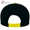 Polyester Adjustable Black Snapback Baseball Caps / Flat Bill Cotton