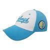 Mens Blue Stylish Visor Cotton Baseball Caps With Sandwich Peak