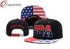 USA Flag Printing Snapback Baseball Caps With 3D Embroidery On The Crown