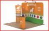 Aluminum 30ft Curved Tension Fabric Display 10ft Customized