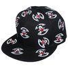 Black Acrylic Snapback Baseball Caps 6 Panel Embroidered Baseball Hats