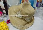 Natural Womens Sun Hats With Large Brim , Fashion Sun Protection Hats