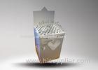 Two layers White Duplex Board Cardboard Dump Bins with Holes Offset Printing