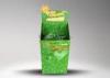 Cardboard Dump Bins Printed in Green with Flexible Structure , Cardboard Recycling Bins