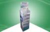 Customized Cardboard Free Standing Display Units , Recyclable Medicine Floor Display