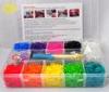 Fashion mini Rainbow Loom Rubber Band , bracelet loom refill rubber bands