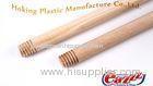 Metal Thread Natural Wooden long broom handles no cracks 1500 * 28mm