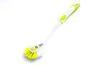 Kitchen Green Plastic Brush , White Fiber with Plastic Handle