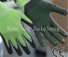 Green 13Gauge Nitrile Work Gloves Dot Anti-slip For Metal Treating