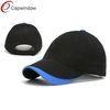 Heavy Brushed Cotton Fitted Baseball Hats 56cm - 60cm with Wave Trim