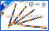 Stripe Wooden Colored Pencils Set , 4 In1 Rainbow Multi- Color Pencil