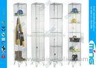 Clothing Wire Mesh Lockers / Wire display racks for retail stores