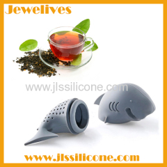 Silicone tea infuser shark shape