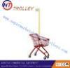 Unfolded Children Supermarket Shopping Cart Steel Wire With Wheels