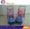 TPR Wheeled Supermarket Shopping Cart , Baby Plastic Trolley